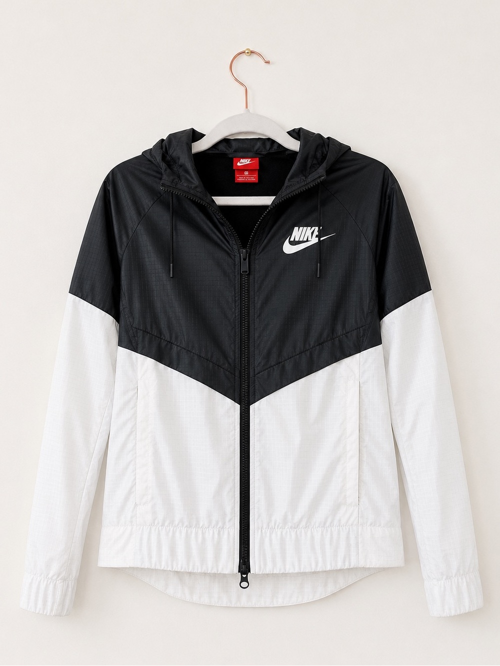 Nike Black and White Rain Jacket